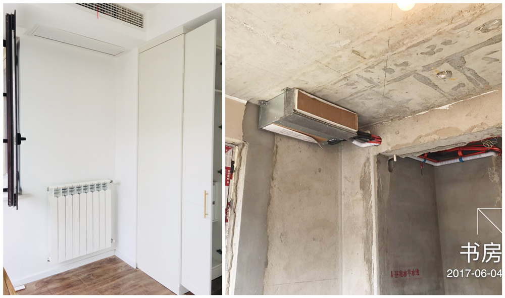 世貿(mào)招商語山暖氣+大金中央空調(diào)實(shí)景圖|南京洛卡供暖