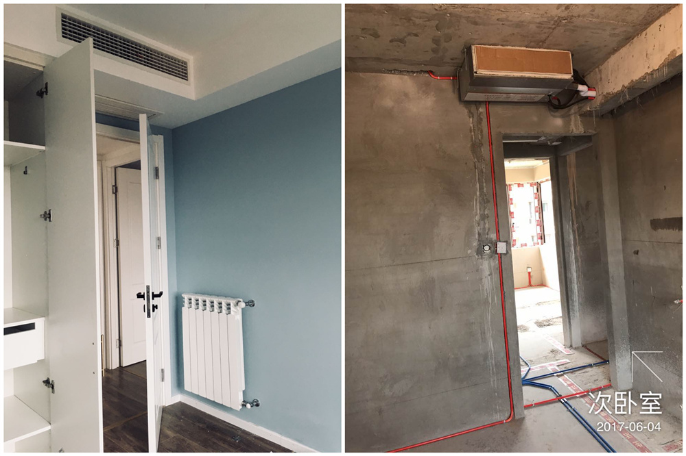 世貿(mào)招商語山暖氣+大金中央空調(diào)實(shí)景圖|南京洛卡供暖